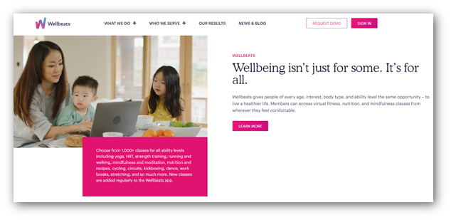 Wellbeats Website