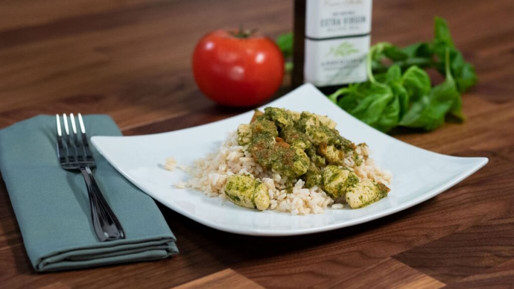 Chicken Pesto and Rice